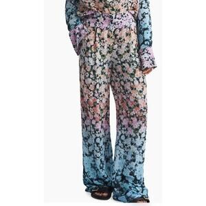 Reiss Pants Serena wide leg floral size 0